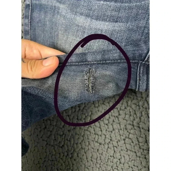 Frame Blue Denim Jeans Sz 26 Le Skinny Mid Rise Fallbrooke Cotton Blend Women's - Picture 4 of 10